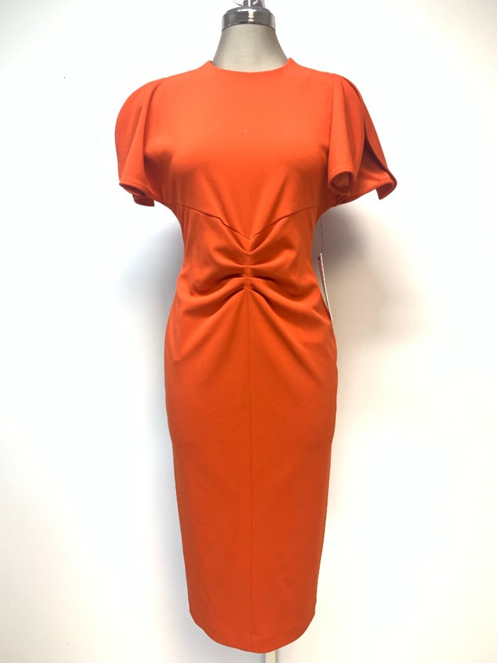 NEW CALVIN KLEIN Elegant Dress Split Short Sleeve
